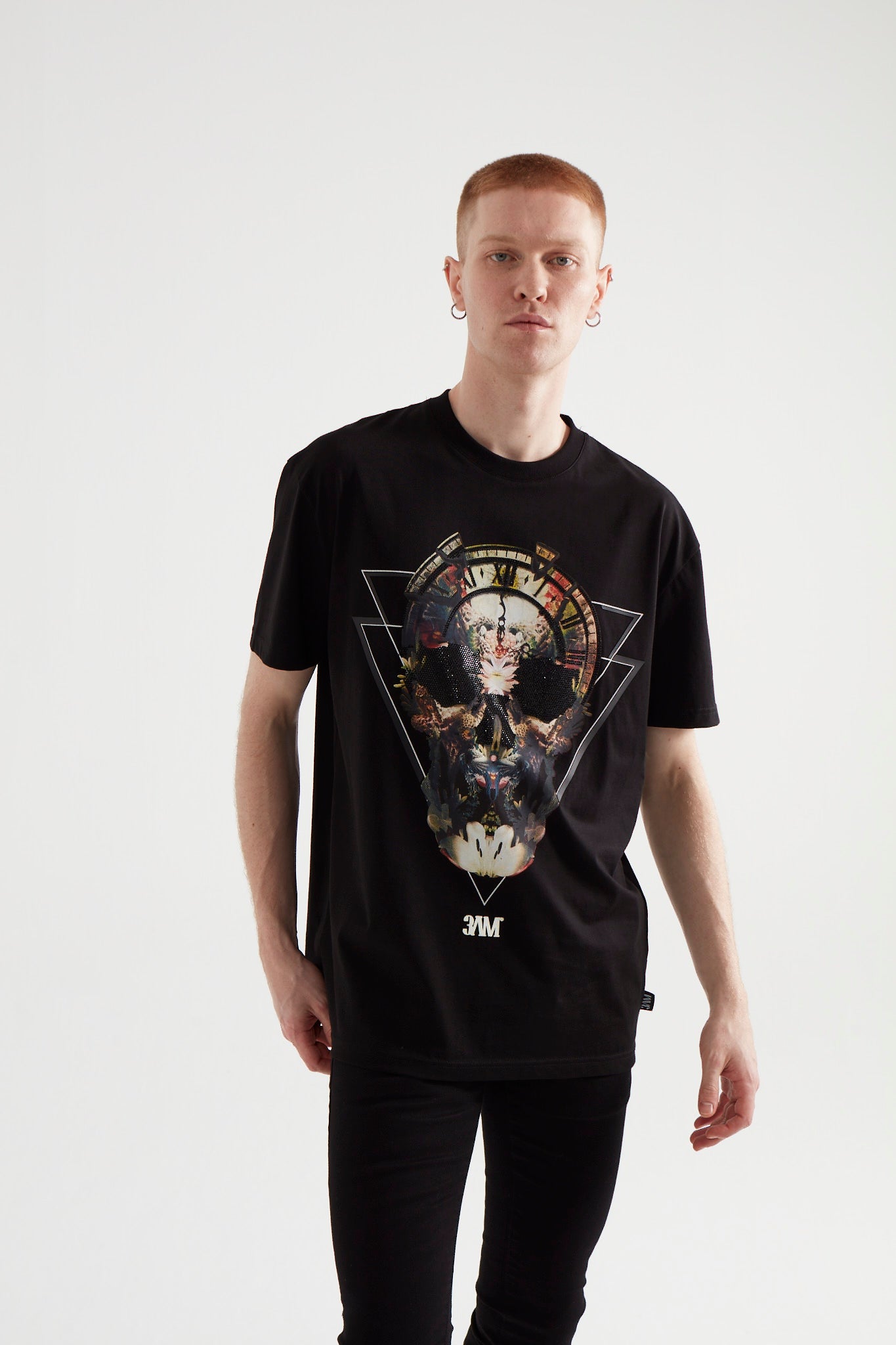 T-SHIRT Skull Time BLACK